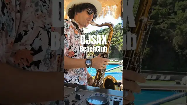 DJ Saxophonist at Beach Club in Mallorca