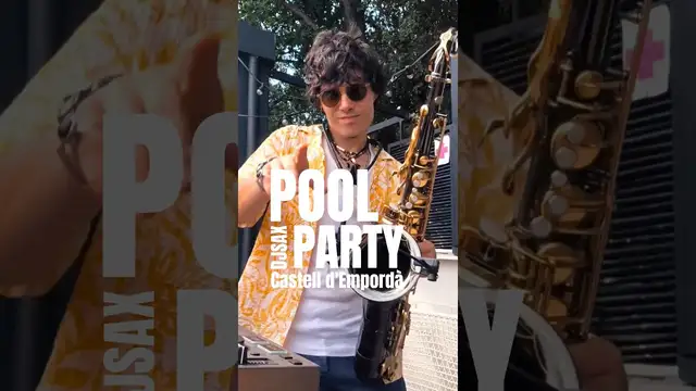 Wedding Pool Party with DJ Saxophonist SAXONARA