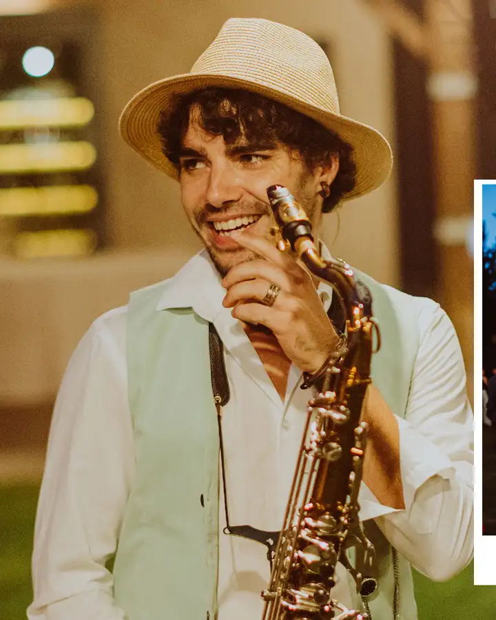 SAXONARA live saxophone at wedding in La Boscana