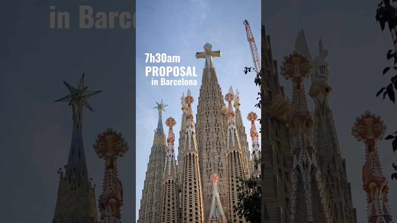 Marriage Proposal in Barcelona with Live Saxophone Music